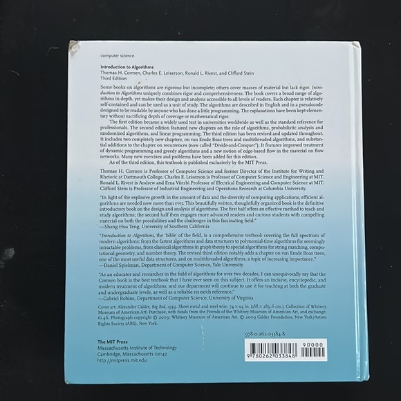 Introduction to Algorithms Textbook Third Edition - Picture 3 of 3